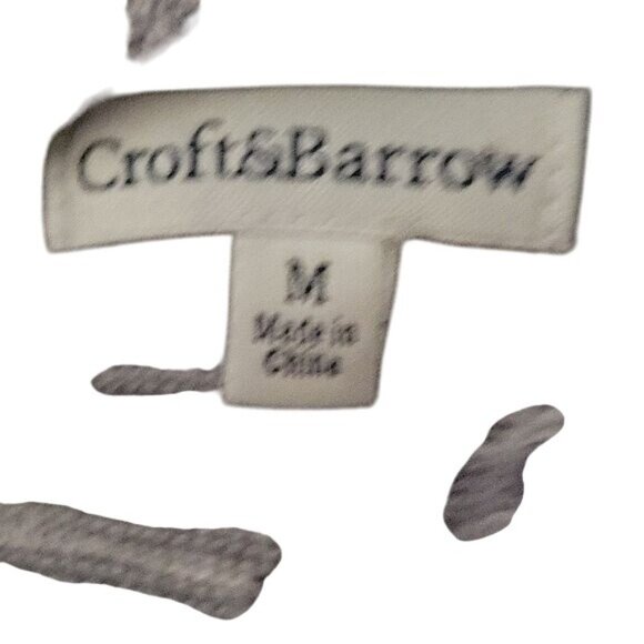 Croft & Barrow Womens Open Front Cardigan Sweater M Gray & White Lightweight Kni - Picture 5 of 6